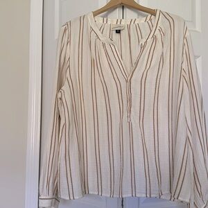 Universal Thread Stripped Long  sleeve Top. 100% cotton